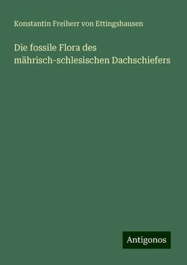 Die fossile Flora des mährisch-schlesischen Dachschiefers