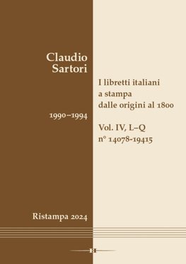 I libretti italiani a stampa dalle origini al 1800. Catalogo analitico con 16 indici