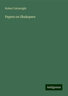 Papers on Shakspere