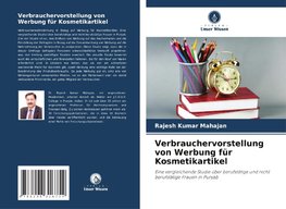 Verbrauchervorstellung von Werbung für Kosmetikartikel