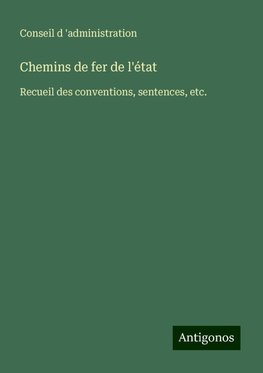 Chemins de fer de l'état