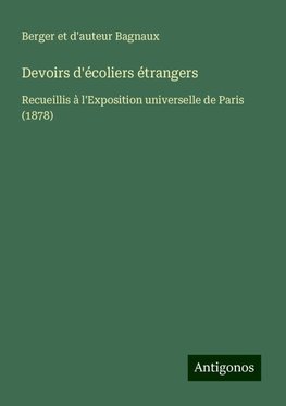 Devoirs d'écoliers étrangers