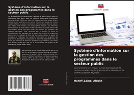 Système d'information sur la gestion des programmes dans le secteur public