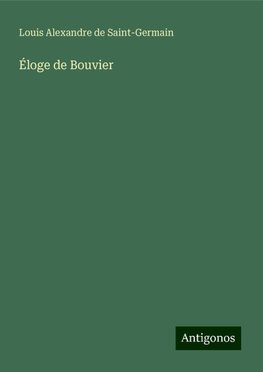 Éloge de Bouvier