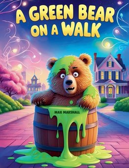 A Green Bear on a Walk