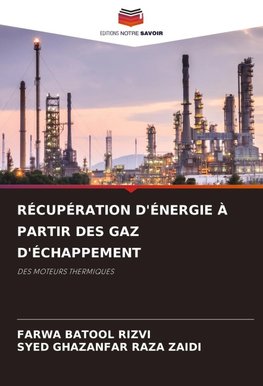 RÉCUPÉRATION D'ÉNERGIE À PARTIR DES GAZ D'ÉCHAPPEMENT