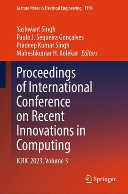 Proceedings of International Conference on Recent Innovations in Computing