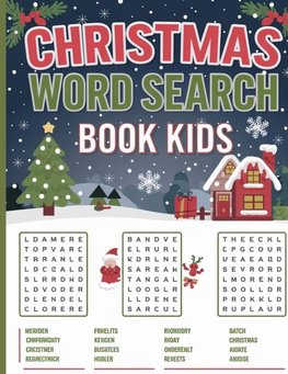 Christmas Word Search for Kids - 500 Fun Christmas Puzzles