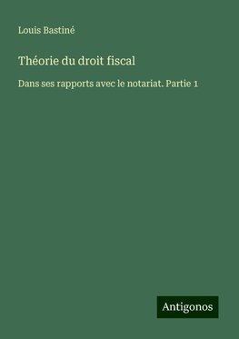 Théorie du droit fiscal