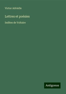 Lettres et poésies