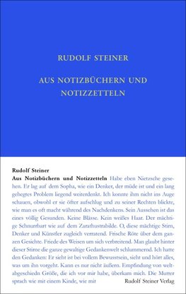 Aus Notizbüchern und Notizzetteln