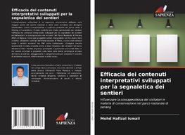 Efficacia dei contenuti interpretativi sviluppati per la segnaletica dei sentieri