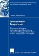 Informationeller Anlegerschutz