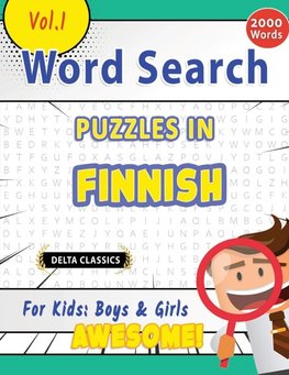 WORD SEARCH PUZZLES IN FINNISH FOR KIDS