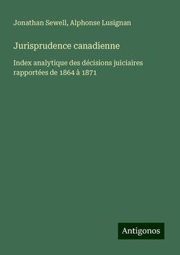 Jurisprudence canadienne