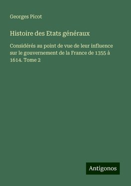 Histoire des Etats généraux