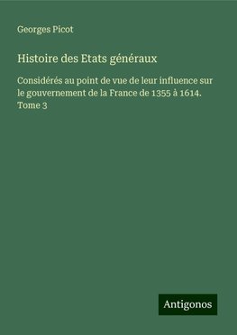 Histoire des Etats généraux