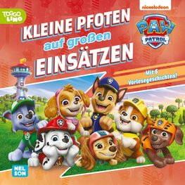 PAW Patrol Geschichtenbuch: Kleine Pfoten auf großen Einsätzen