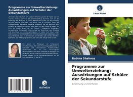 Programme zur Umwelterziehung: Auswirkungen auf Schüler der Sekundarstufe