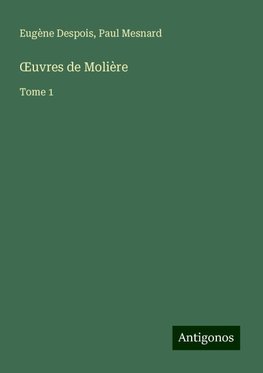 ¿uvres de Molière