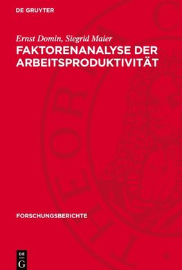 Faktorenanalyse der Arbeitsproduktivität