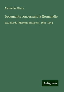 Documents concernant la Normandie