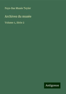 Archives du musée