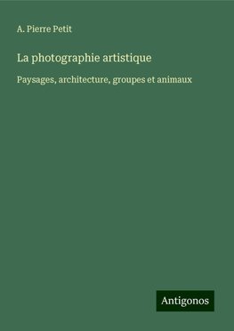 La photographie artistique