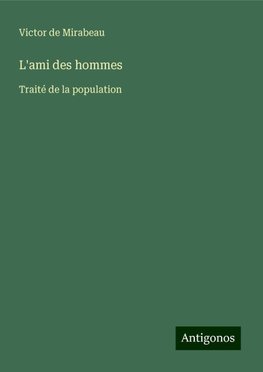 L'ami des hommes