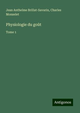 Physiologie du goût