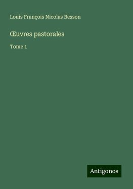 ¿uvres pastorales