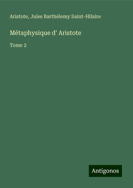 Métaphysique d' Aristote