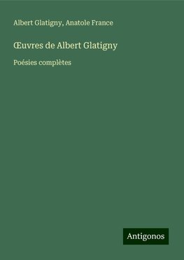 ¿uvres de Albert Glatigny