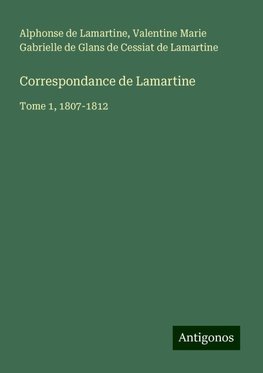 Correspondance de Lamartine