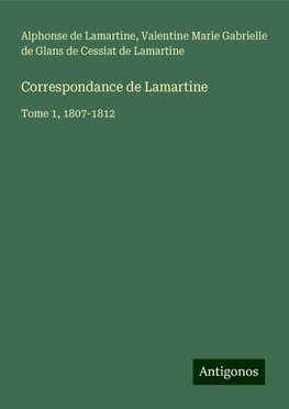 Correspondance de Lamartine