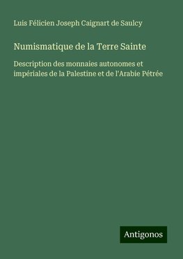 Numismatique de la Terre Sainte