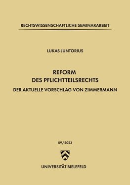 Reform des Pflichtteilsrechts