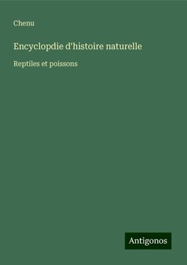 Encyclopdie d'histoire naturelle