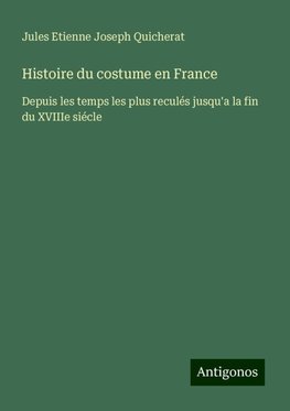 Histoire du costume en France