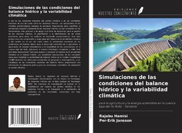 Simulaciones de las condiciones del balance hídrico y la variabilidad climática