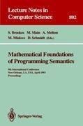 Mathematical Foundations of Programming Semantics