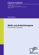 Malik und Aufsichtsorgane