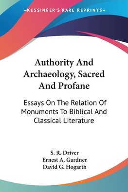 Authority And Archaeology, Sacred And Profane