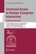 Universal Access in Human-Computer Interaction