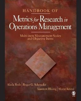 Roth, A: Handbook of Metrics for Research in Operations Mana