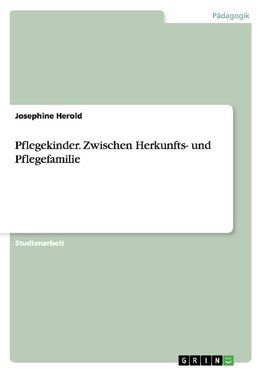 Pflegekinder. Zwischen Herkunfts- und Pflegefamilie