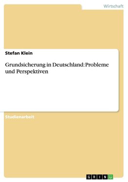 Grundsicherung in Deutschland: Probleme und Perspektiven