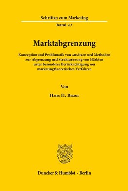 Marktabgrenzung.