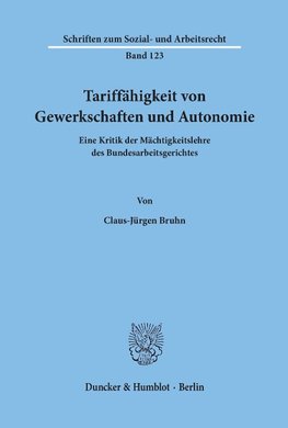 Tariffähigkeit von Gewerkschaften und Autonomie.