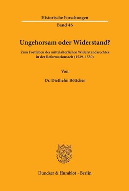 Ungehorsam oder Widerstand?